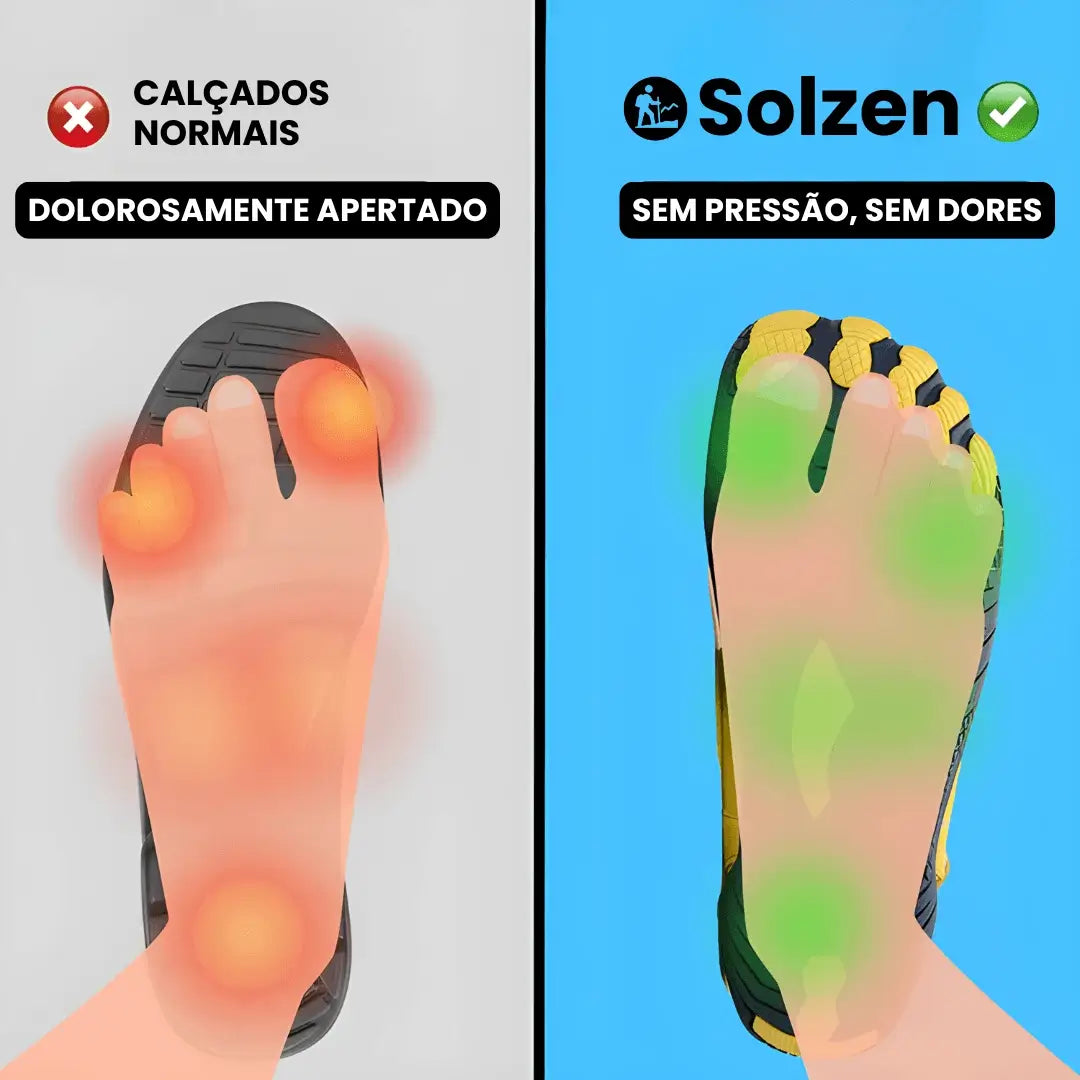 Solzen Skin Pro com Cobre – Calçado Descalço de Aterramento para Todas as Ocasiões