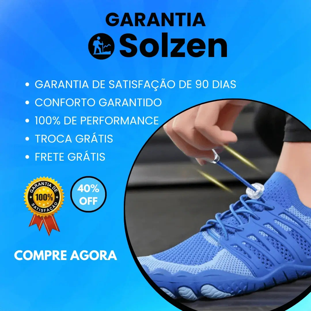 Solzen Skin Pro com Cobre – Calçado Descalço de Aterramento para Todas as Ocasiões